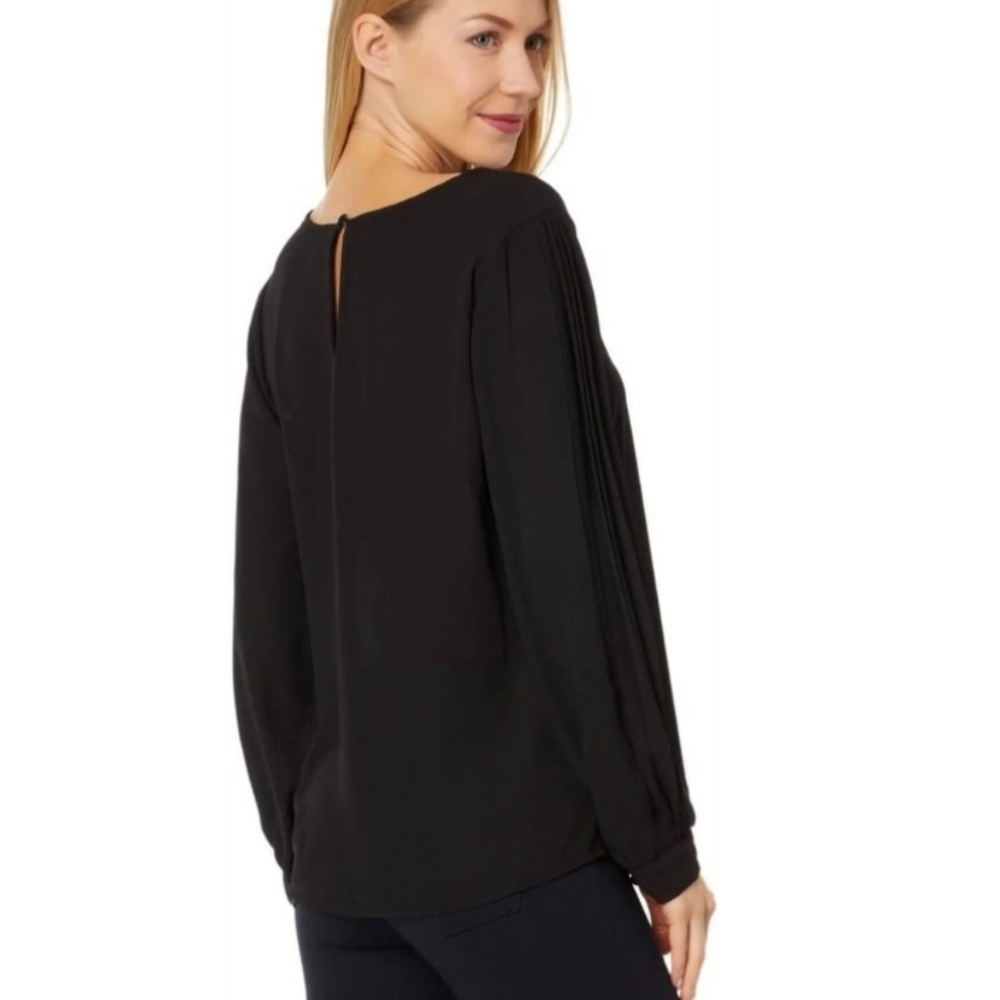 Vince Camuto Black Balloon Sleeve Blouse – Size S - Picture 2 of 6